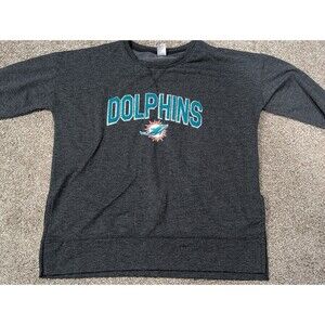 NFL Miami Dolphins Women's Size Large Sleepwear Sweatshirt Soft Comfy GUC